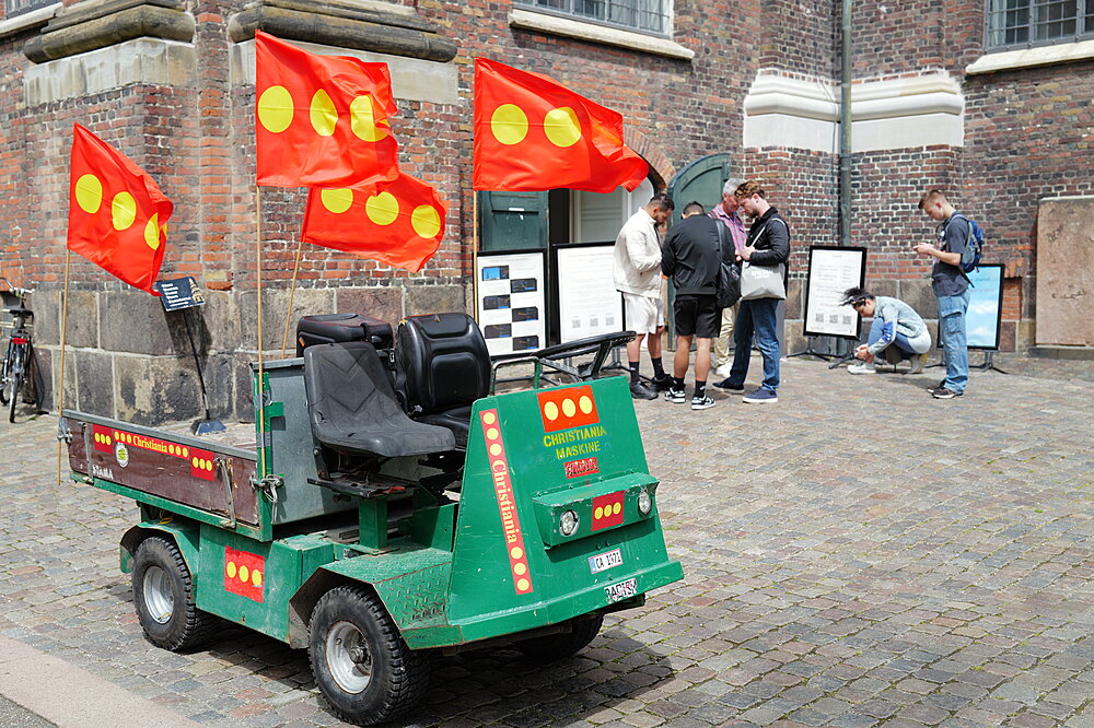 Vogn med Fristadens flag