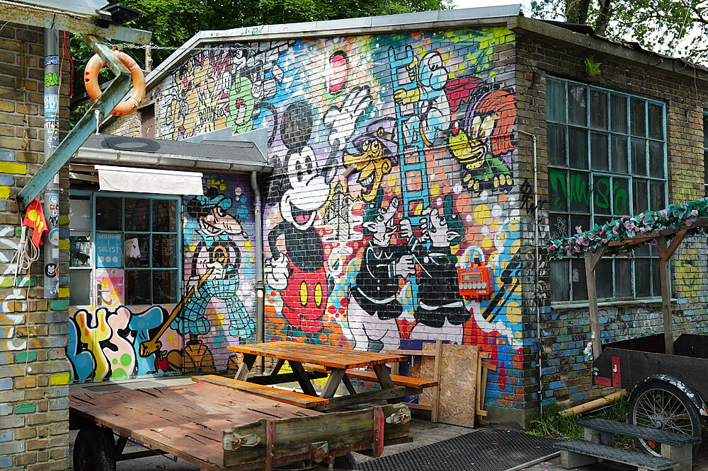 Vægmaleri m/ Mickey Mouse