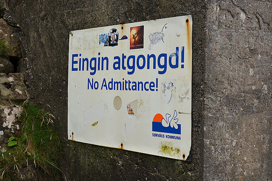 Skilt 'adgang forbudt'