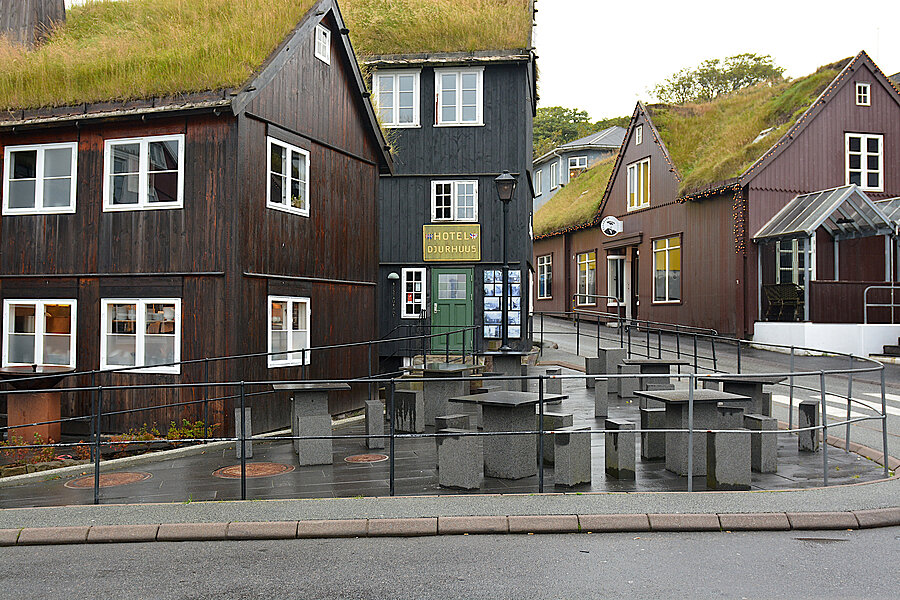 Huse v/ havnen
