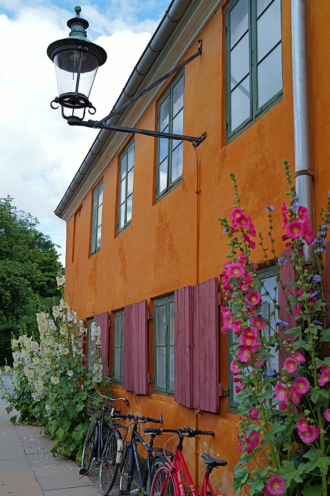 Længe med stokroder og lygte